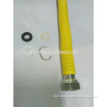 Yellow PVC cover stainless steel gas hose